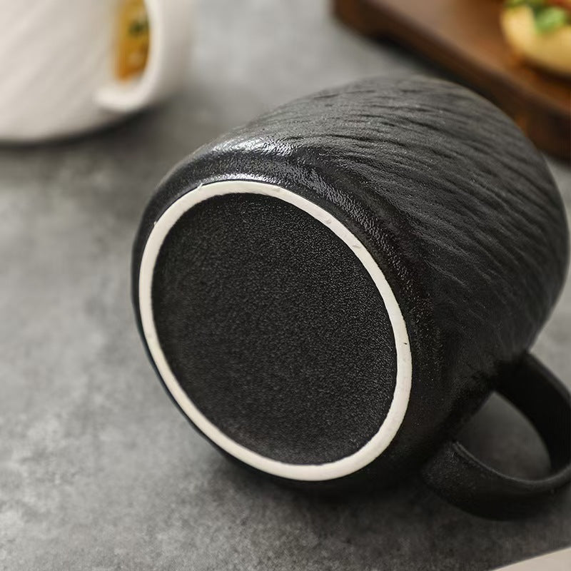 Elegant Ceramic Mug ☕ – Stylish & Textured Design for Tea, Coffee & More ✨
